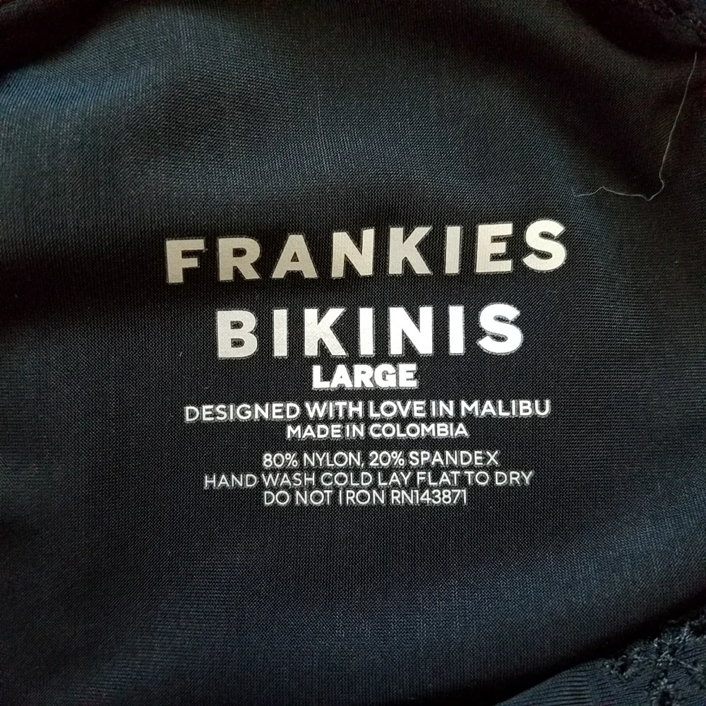 Frankies Bikinis Lucia Eyelet One-Piece Swimsuit